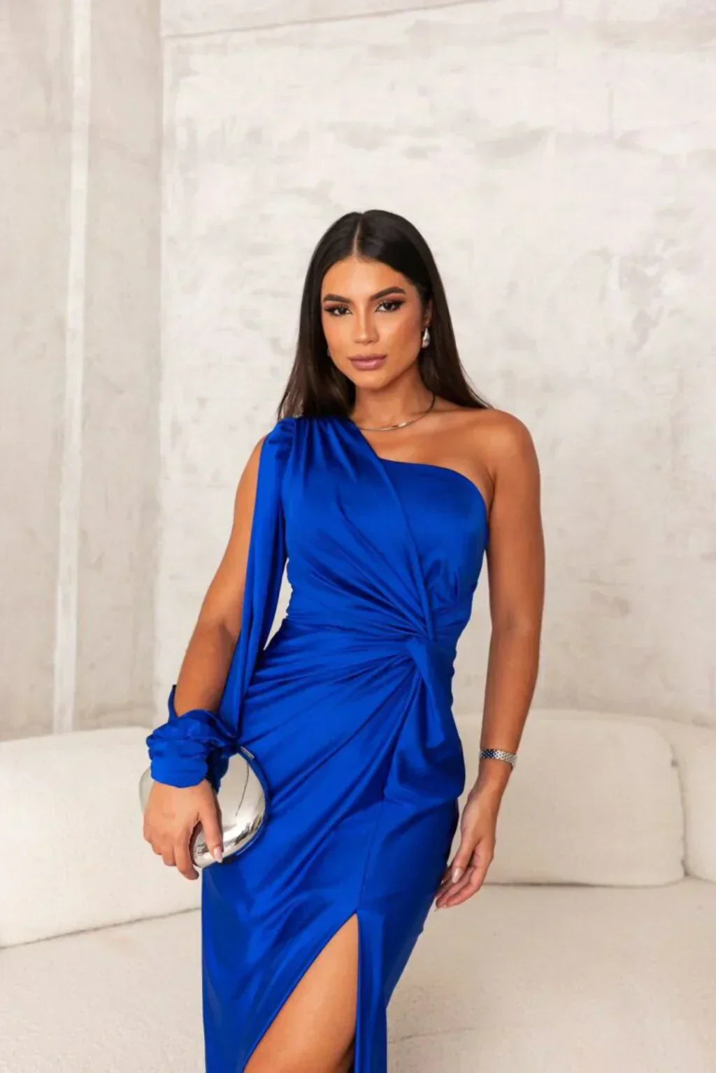 M&H | One-Shoulder Maxi Dress