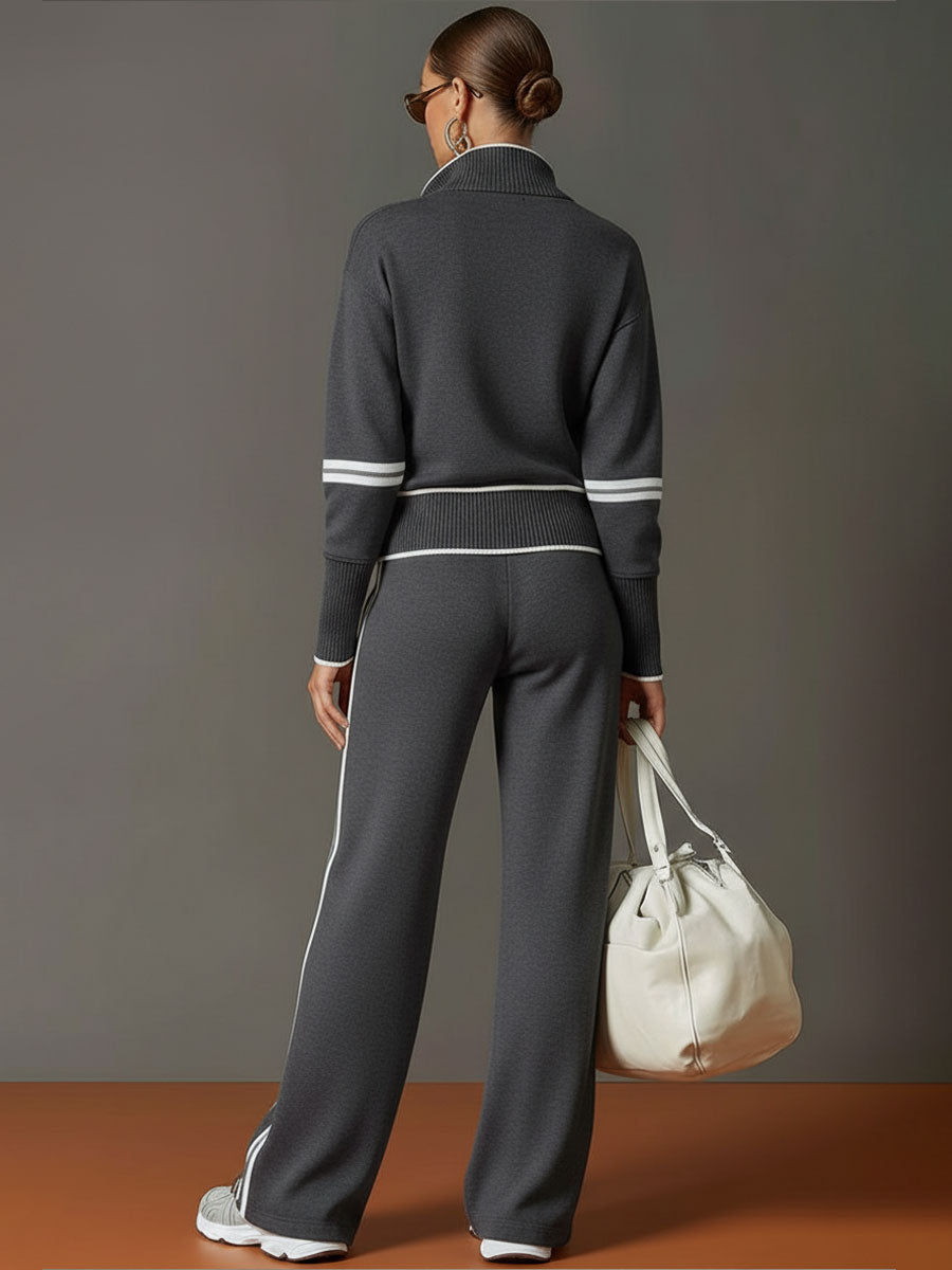 M&H | Two-Piece Set with Wide-Leg Pants