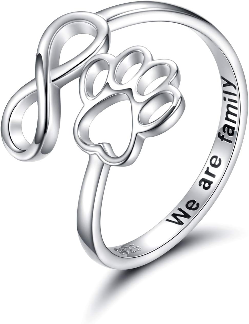 Elmont | Paw Print Infinity Ring