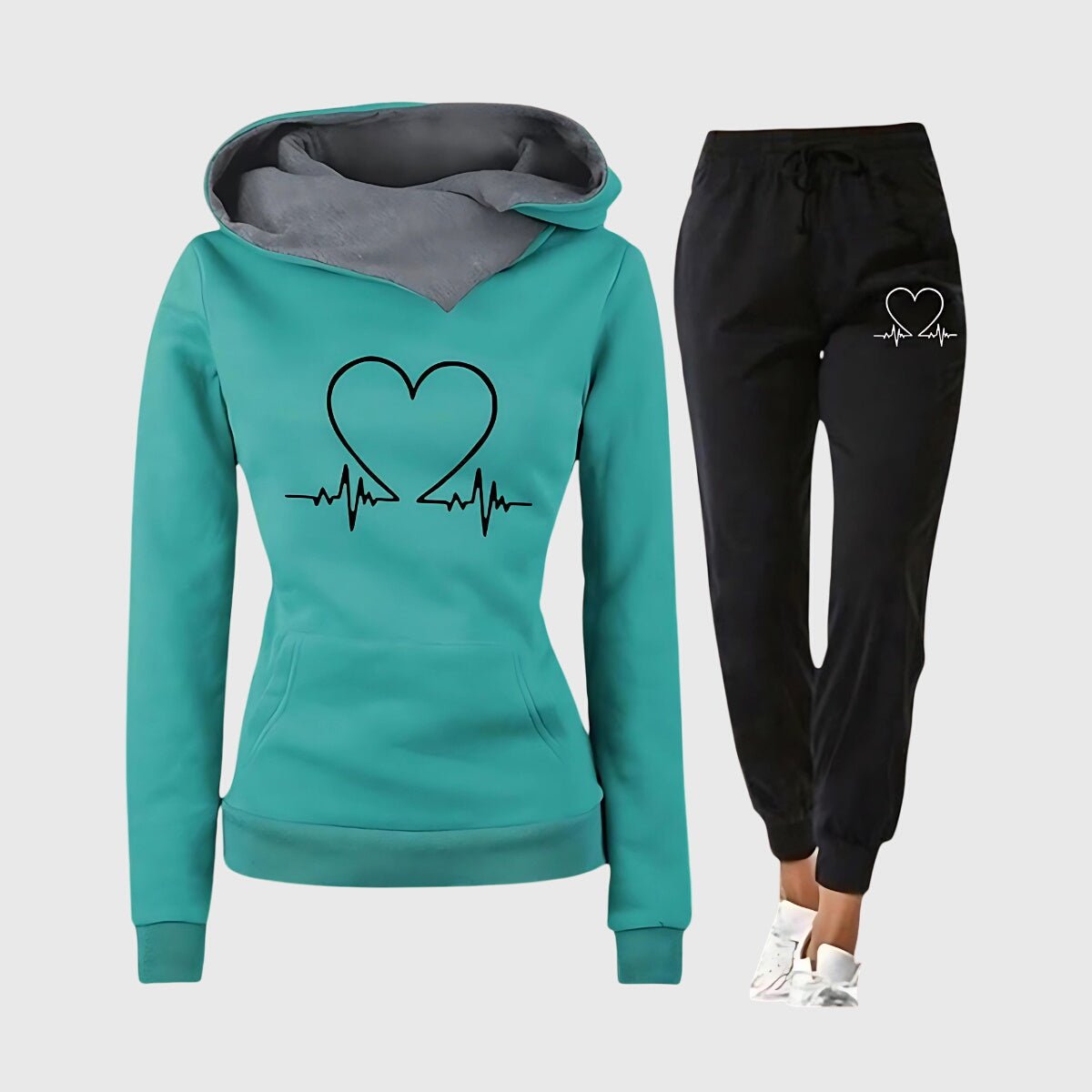 M&H | Tracksuit with Heartbeat Pattern
