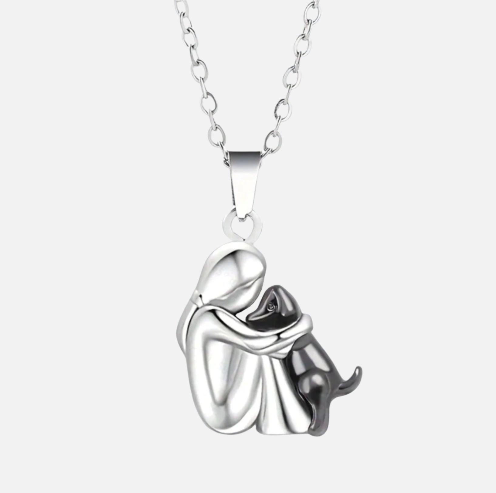 Elmont | Dog Silhouette Pendant Necklace