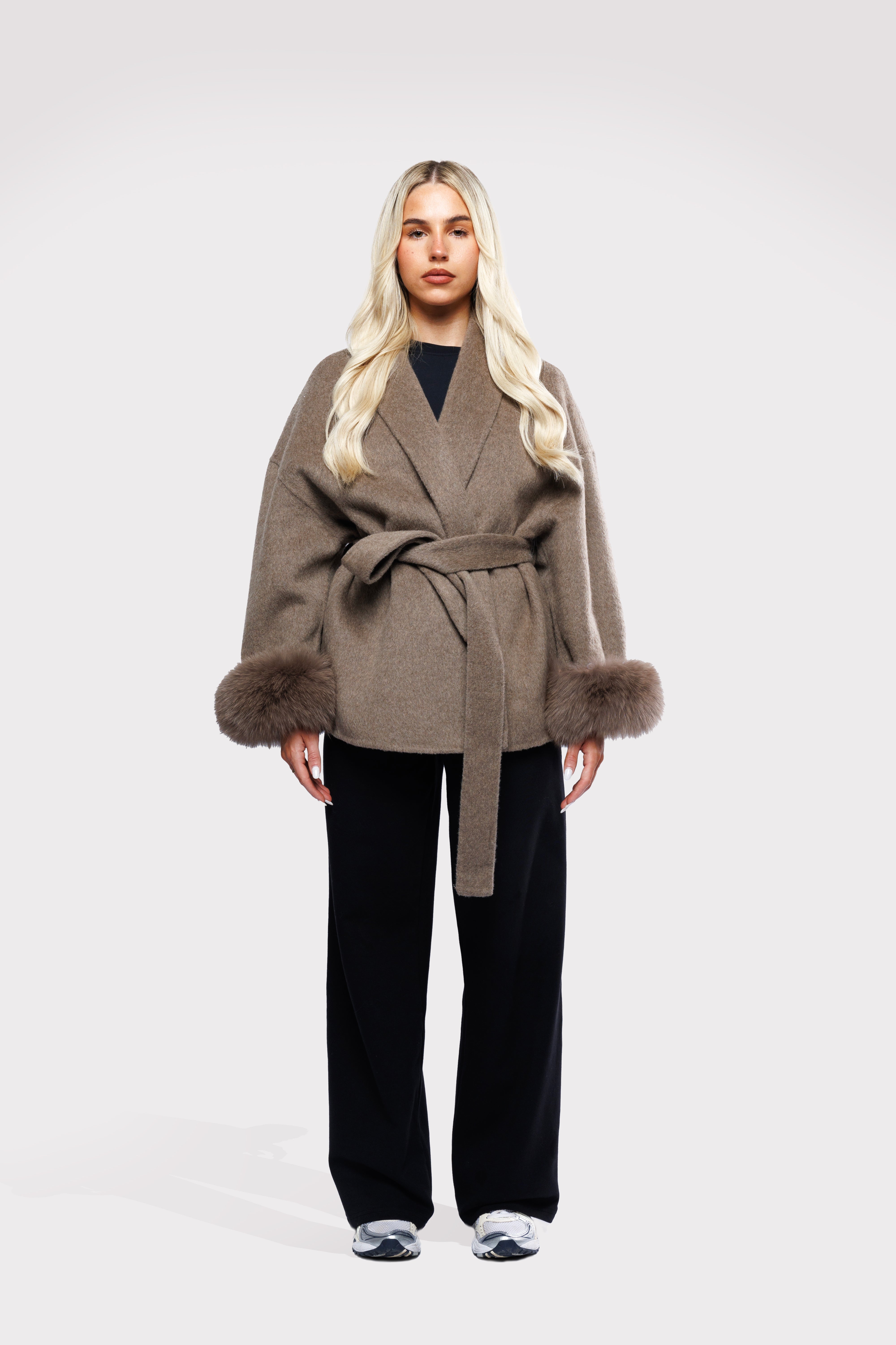 Elmont | Belted Wool-Blend Coat