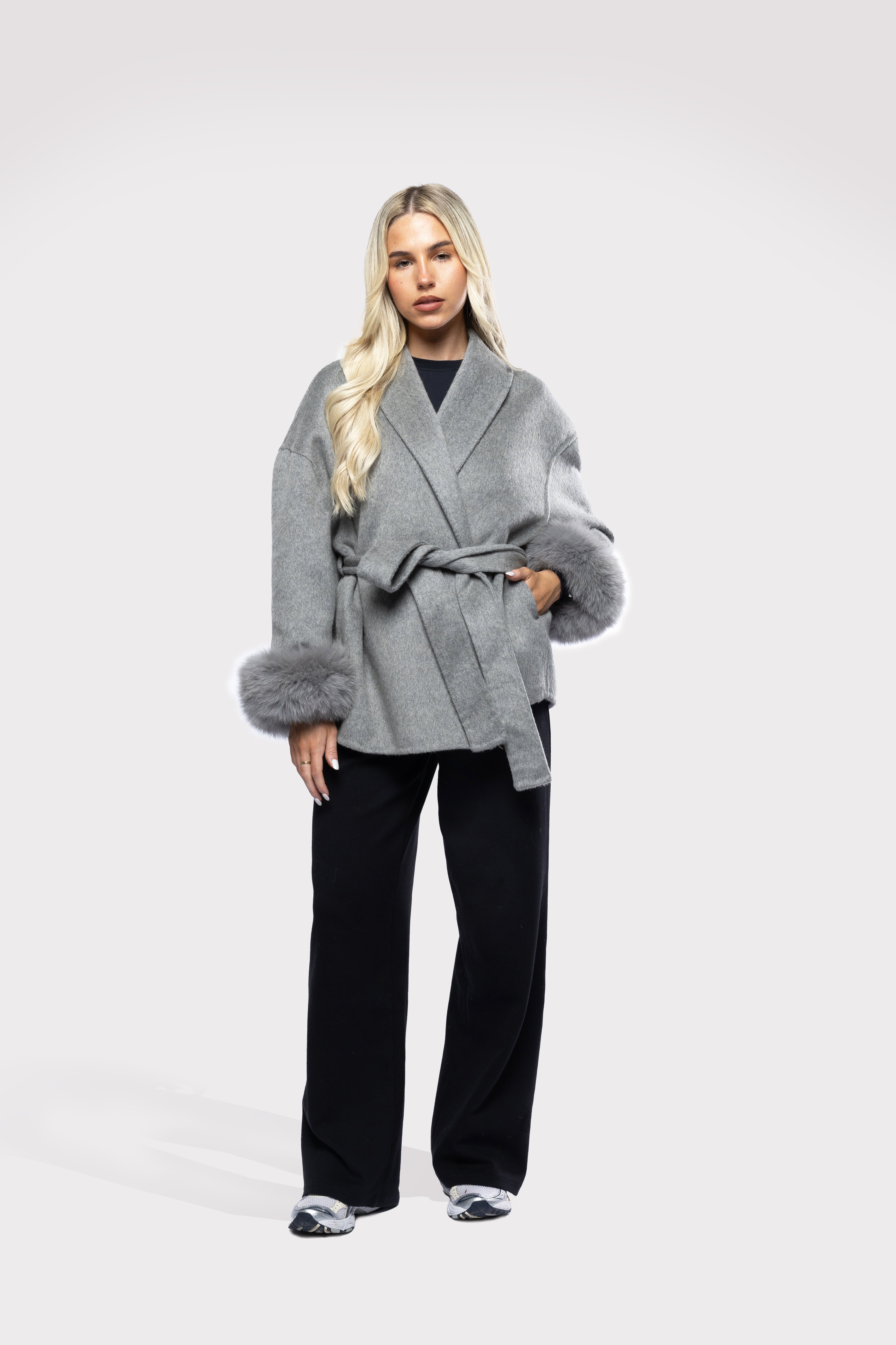 Elmont | Belted Wool-Blend Coat