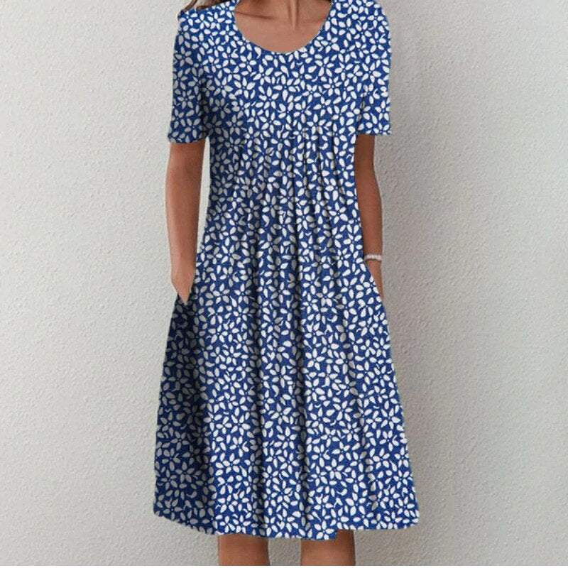 Naomi | Premium Blend Floral Midi Dress