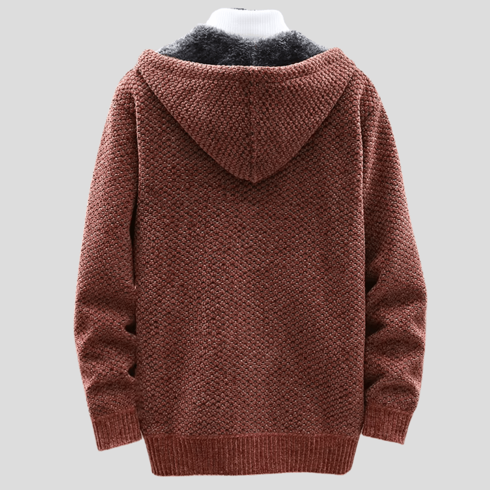 Elmont | Fleece-Lined Knit Full-Zip Hoodie