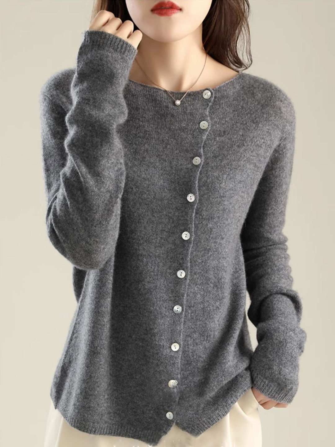 Sarah | V-Neck Button-Front Cardigan