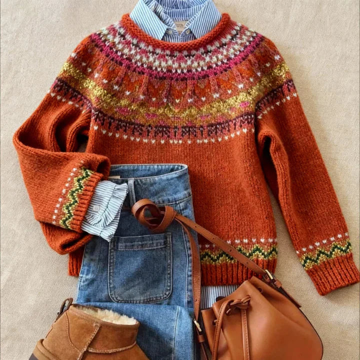 Elmont | Vintage Nordic Knit Sweater