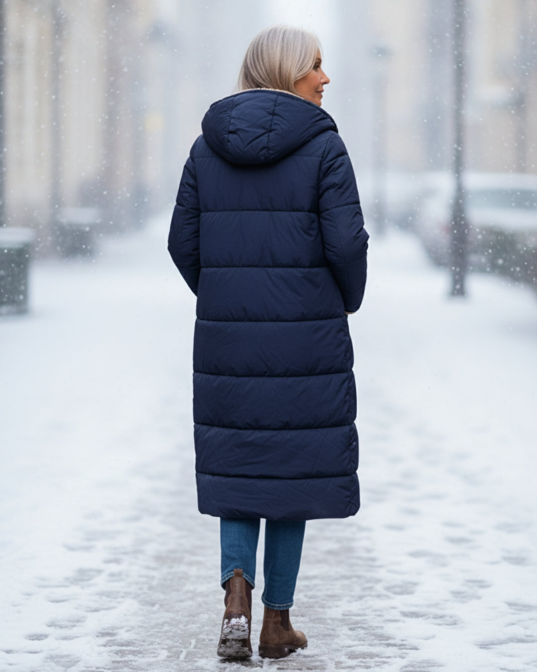 Elmont | Reversible Quilted Sherpa Coat