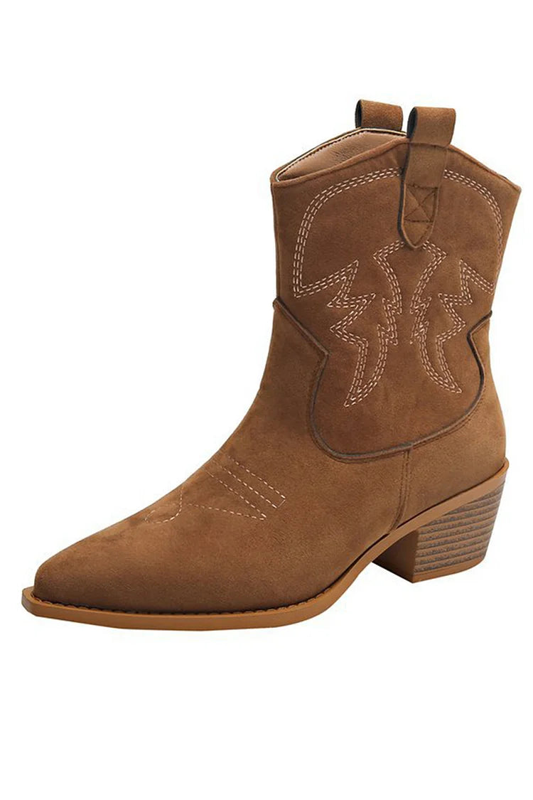 Elmont | Western Pointed-Toe Ankle Boot