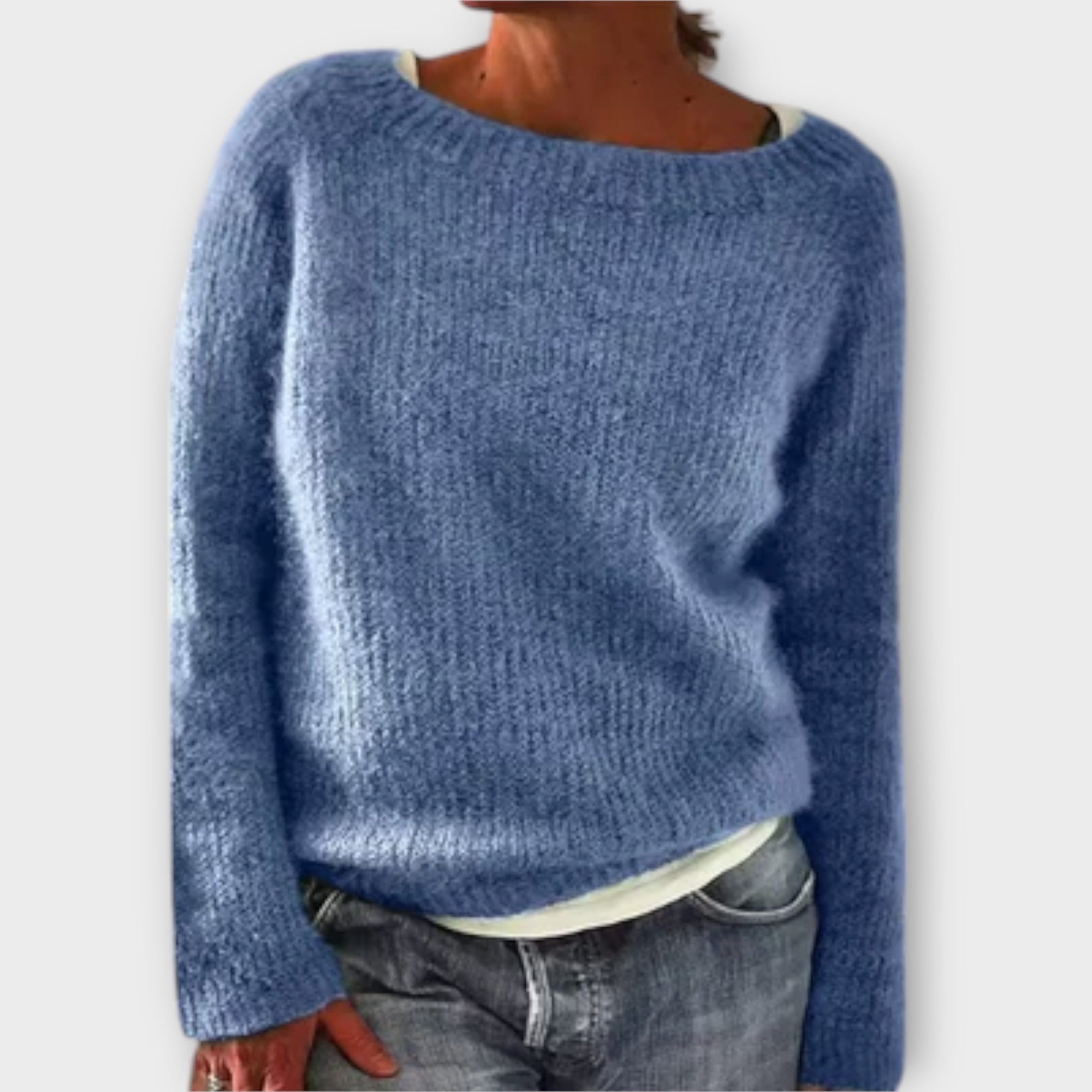 Elmont | Oversized Crewneck Knit Sweater