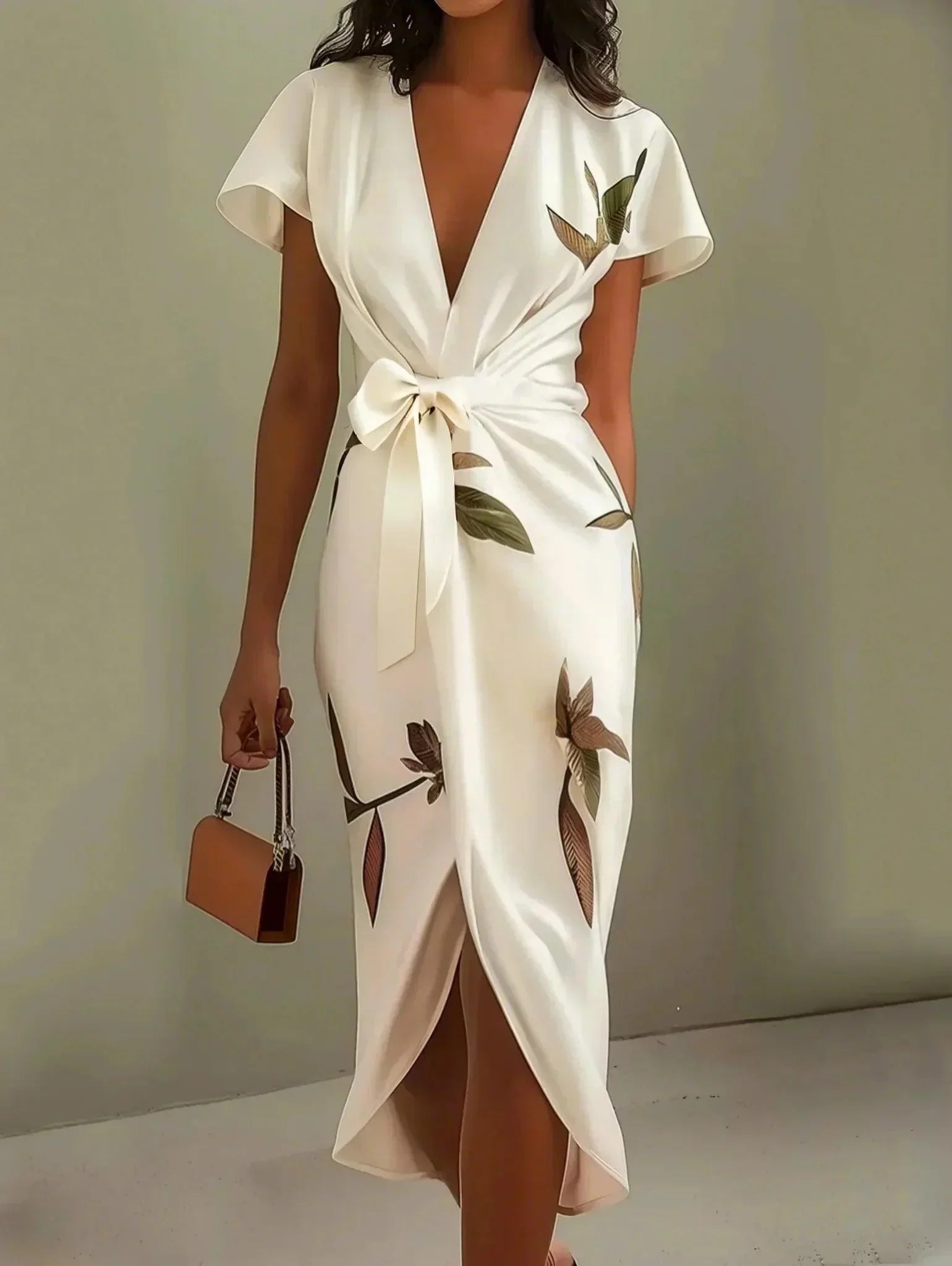 M&H | Satin Midi Dress