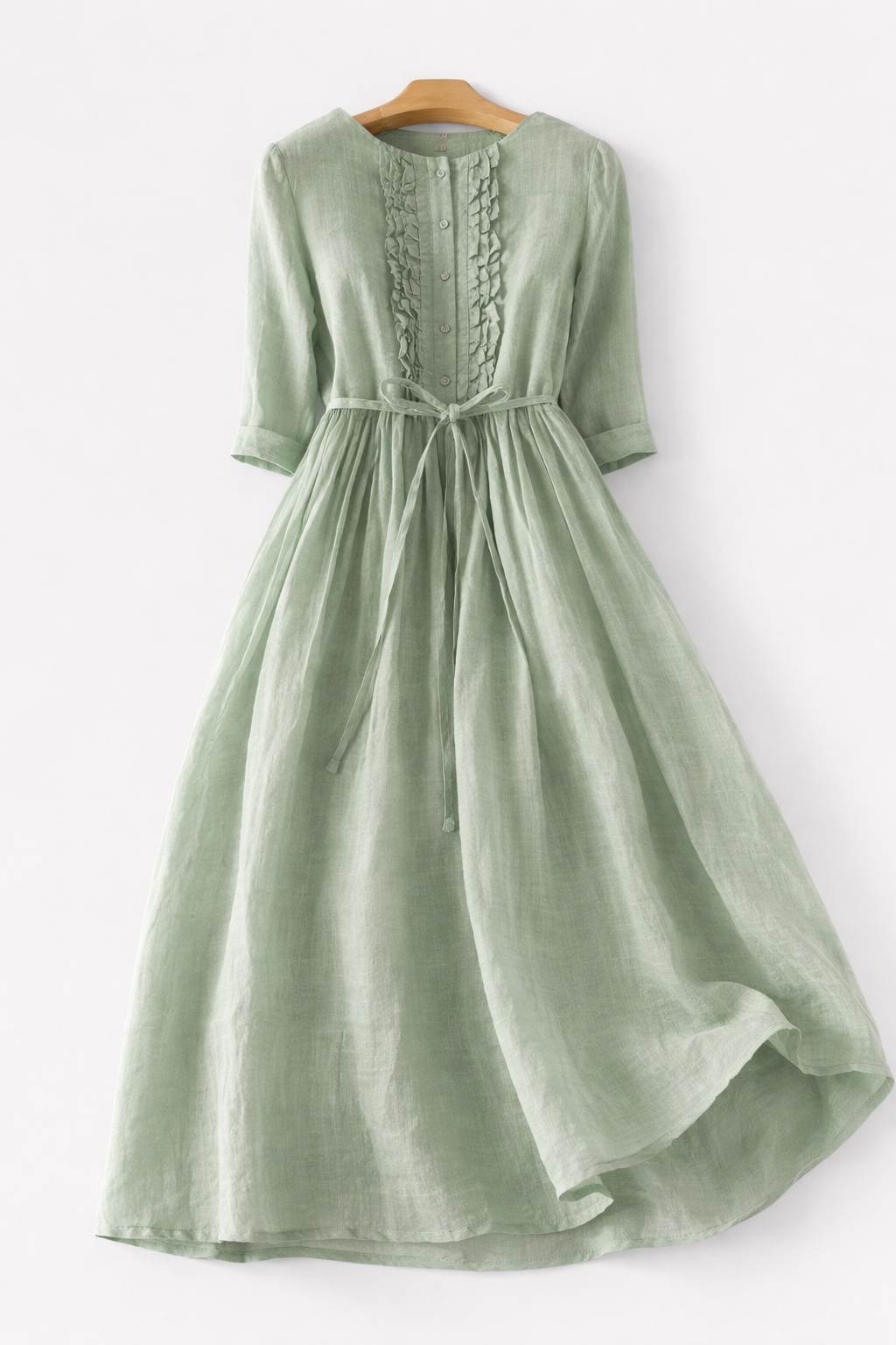 M&H | New Lace-Up Waist Midi Dress