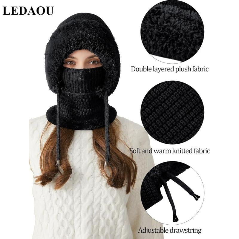 Elmont | 3-in-1 Knitted Beanie with Neck Warmer
