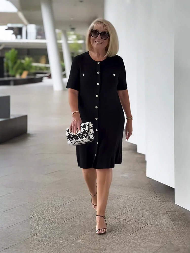 M&H | Ribbed Knit Sheath Dress