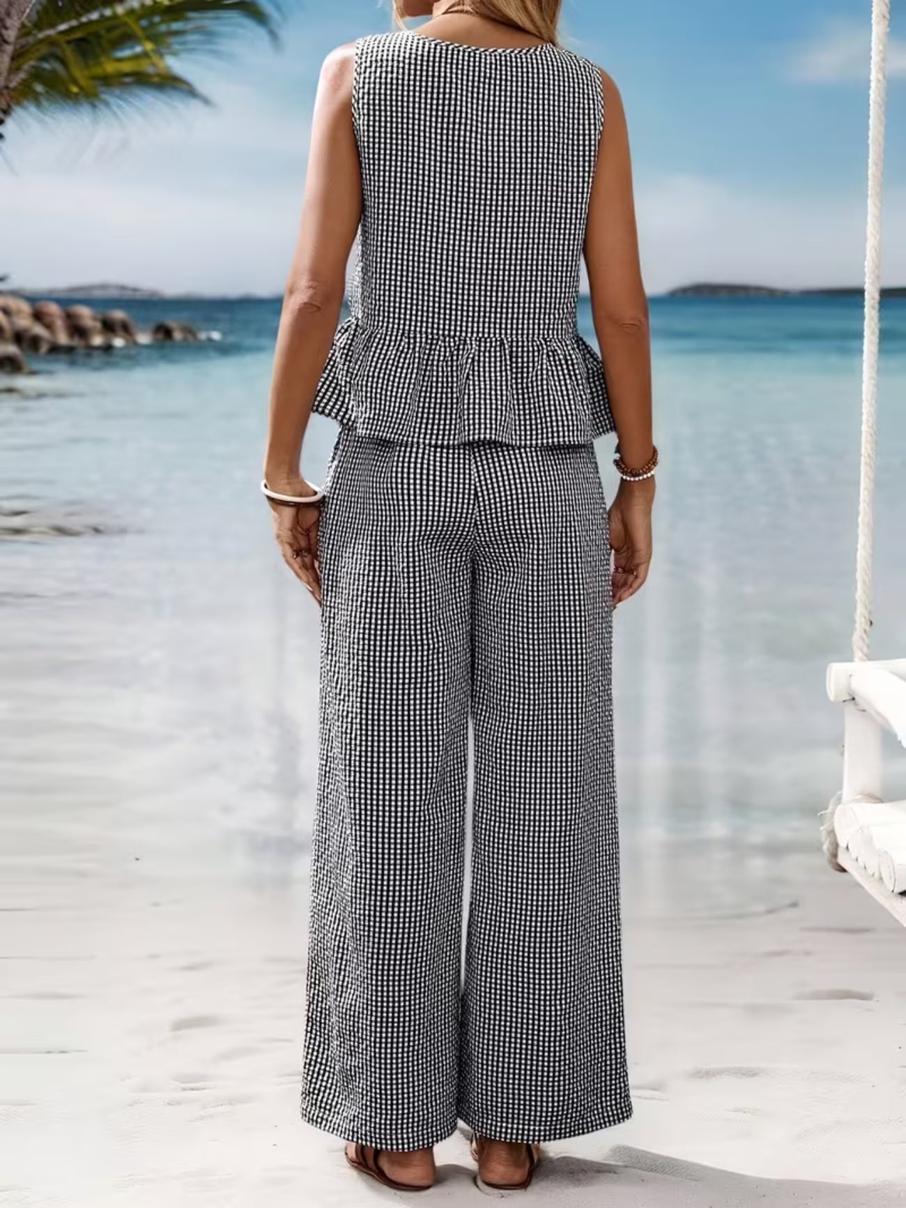 M&H | Gingham Two-Piece Set