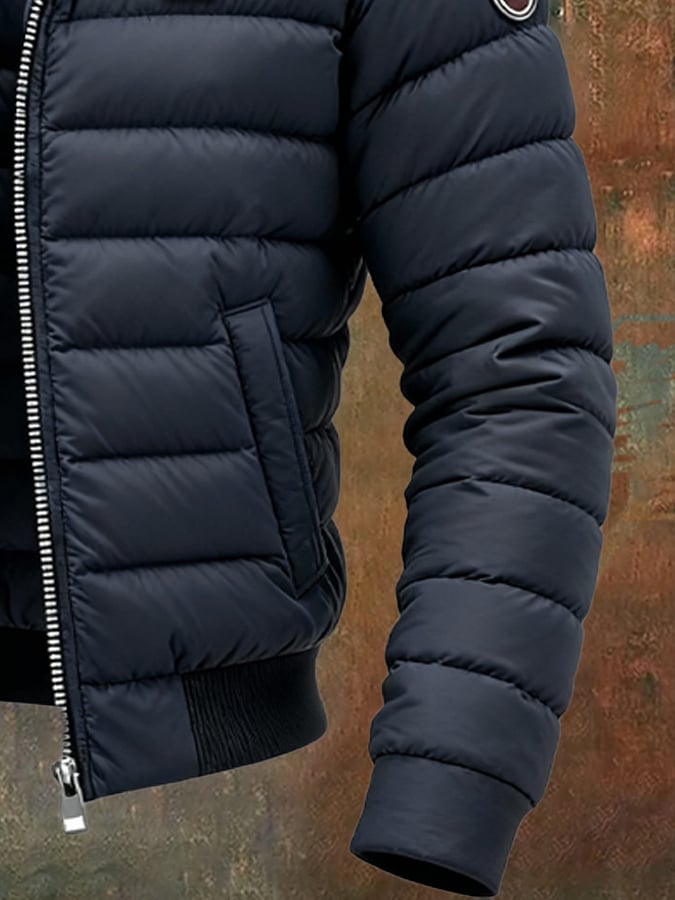 Elmont | Men's Padded Patchwork Multi-Pocket Jacket