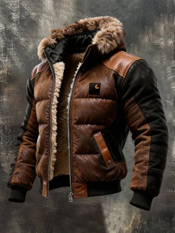 Elmont | Men's Quilted Jacket with Double-Layer Collar