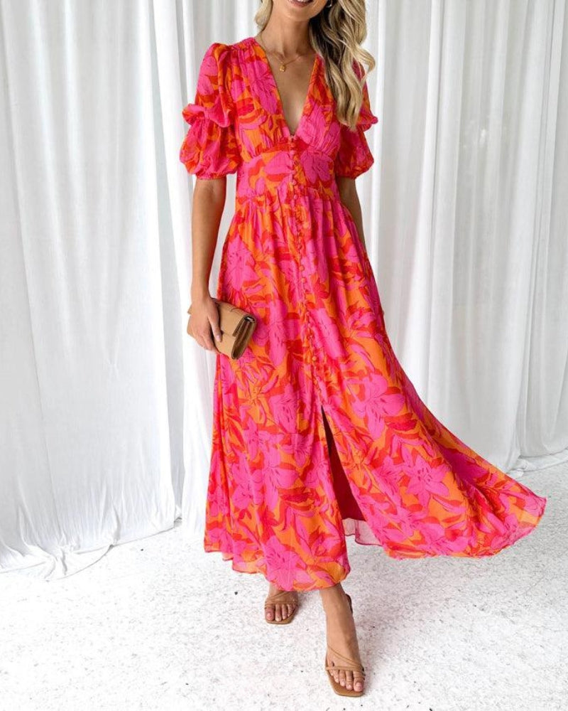 M&H | V-Neck Maxi Dress