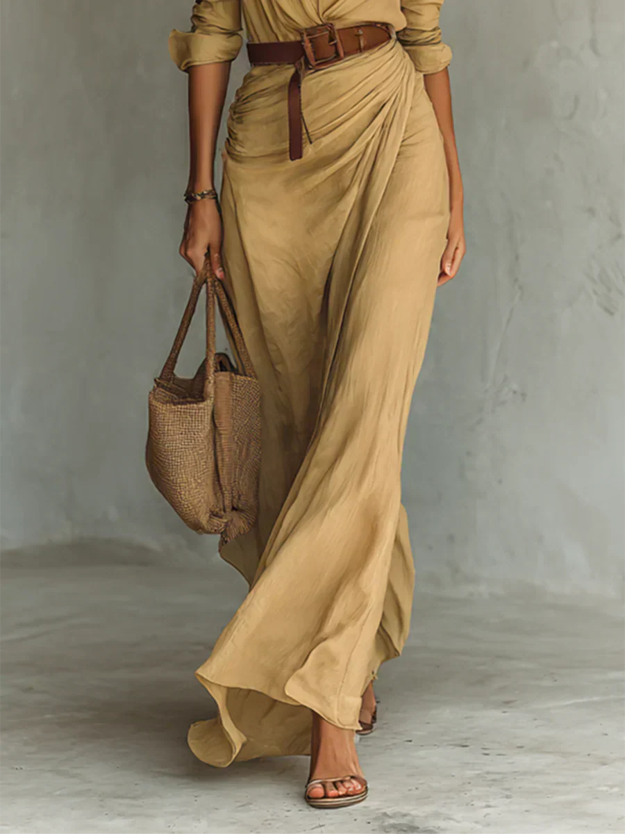 M&H | Belted Maxi Dress