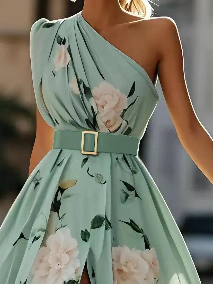 M&H | One-Shoulder Maxi Dress