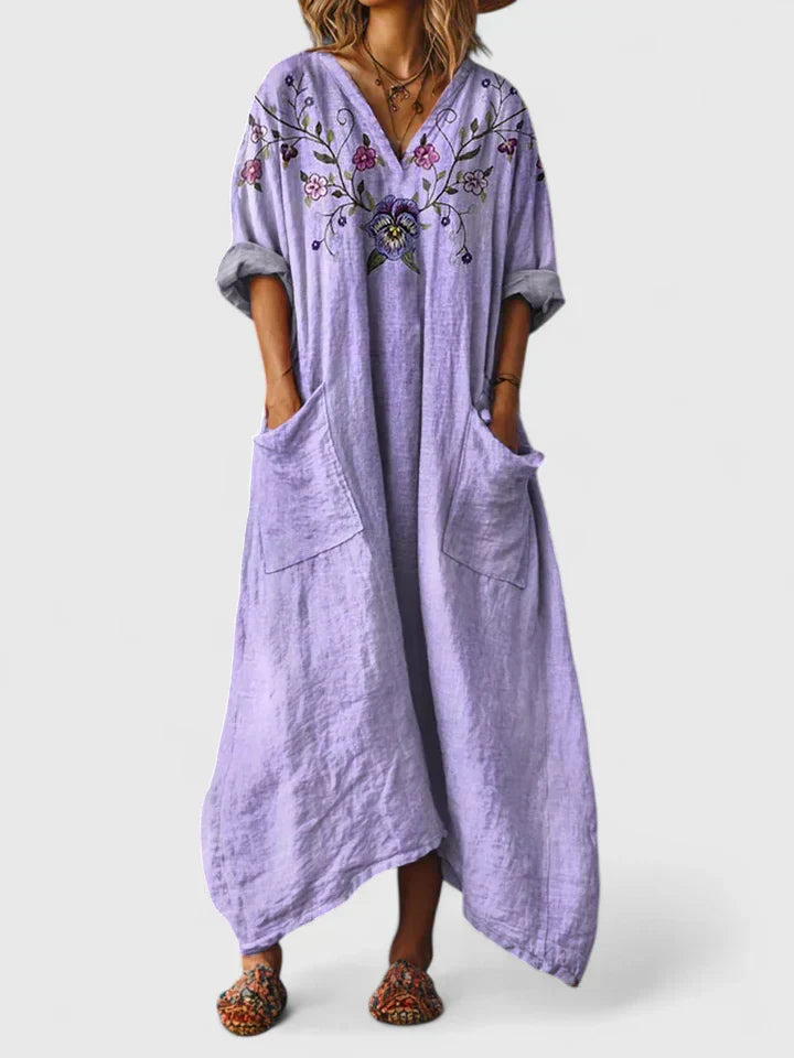 Elmont | Embroidered Relaxed Dress