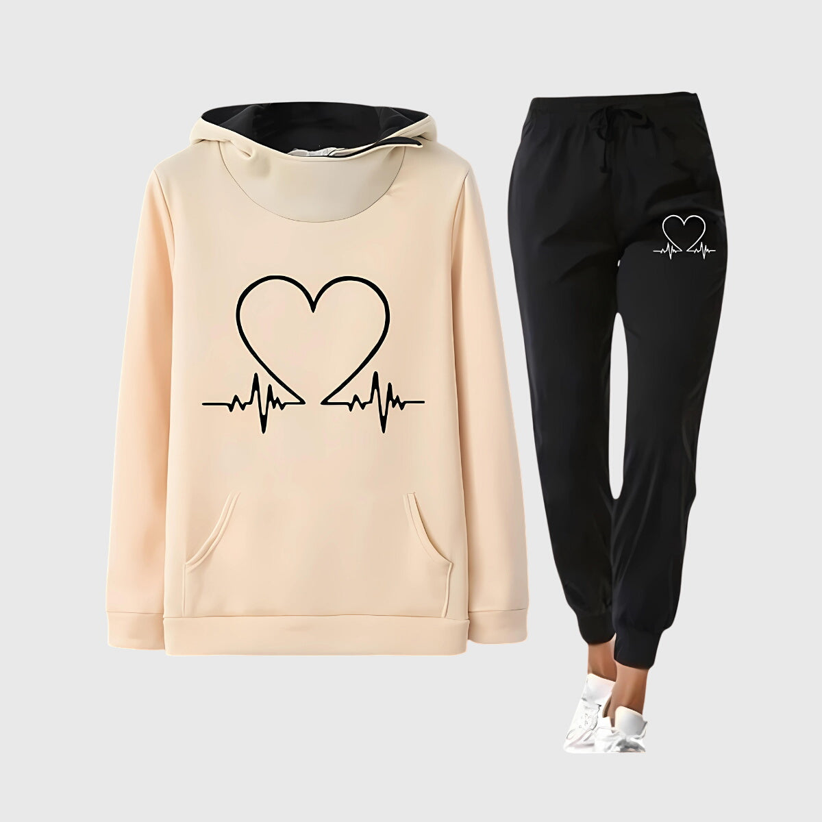 M&H | Tracksuit with Heartbeat Pattern