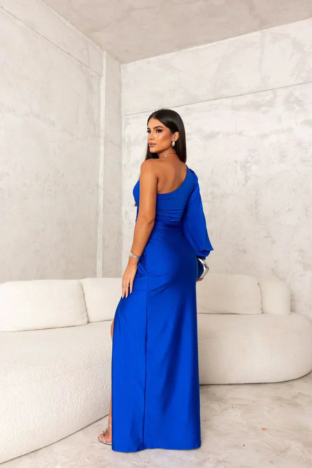 M&H | One-Shoulder Maxi Dress