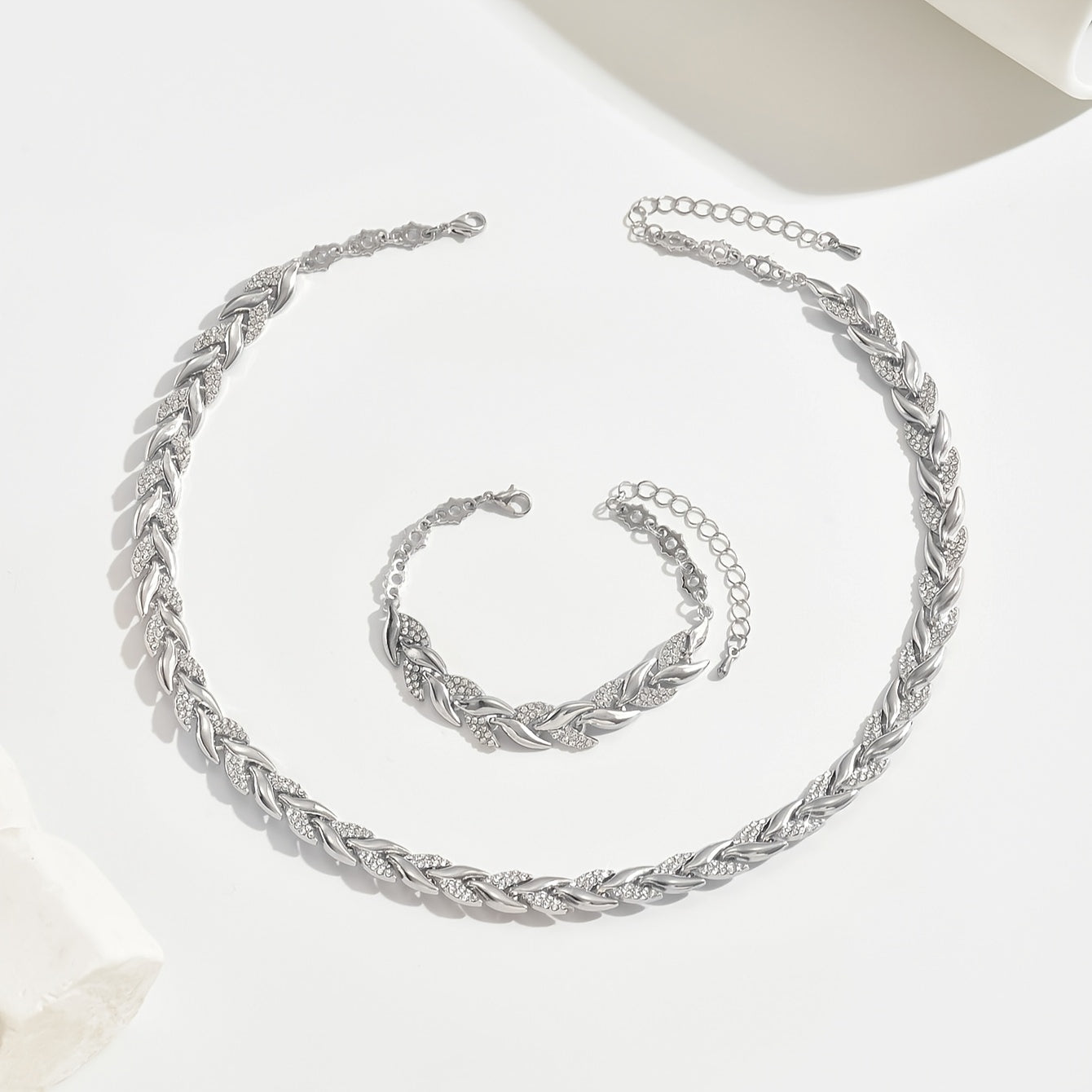 Elmont | Fish Tail Crystal Jewellery Set
