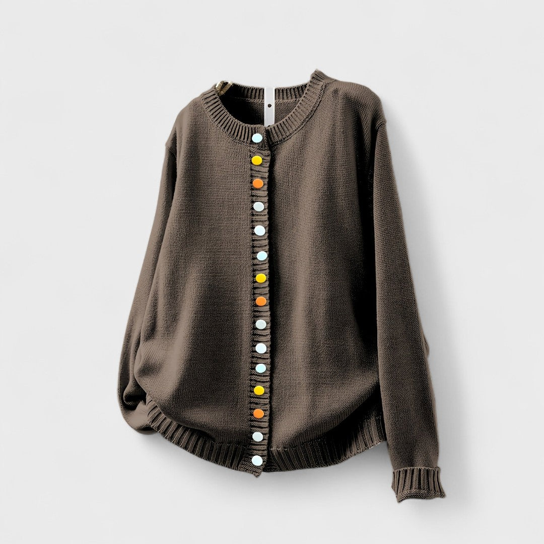 Elmont | Button-Detail Knit Cardigan