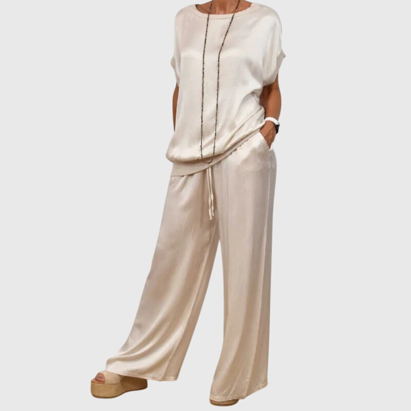 M&H | Two-Piece Set with Wide-Leg Pants