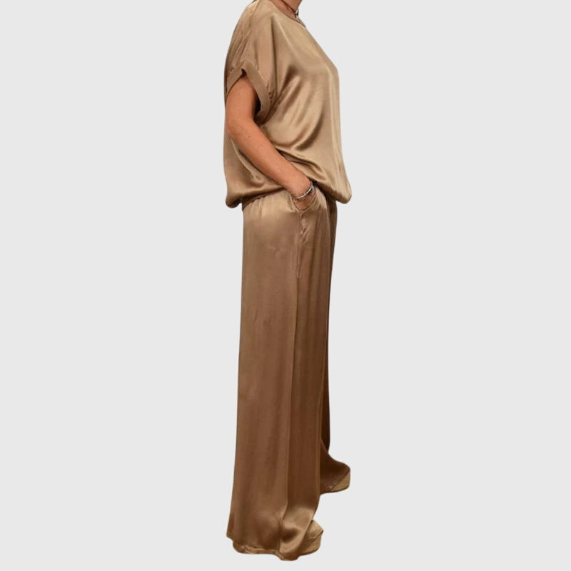 M&H | Two-Piece Set with Wide-Leg Pants