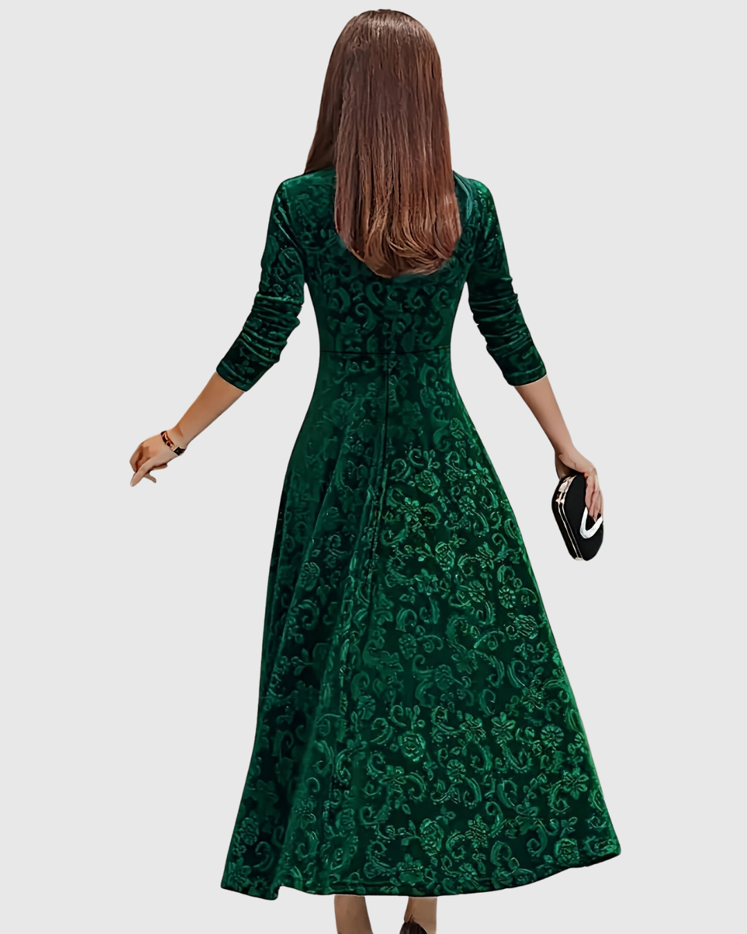M&H | Textured Formal Midi Dress