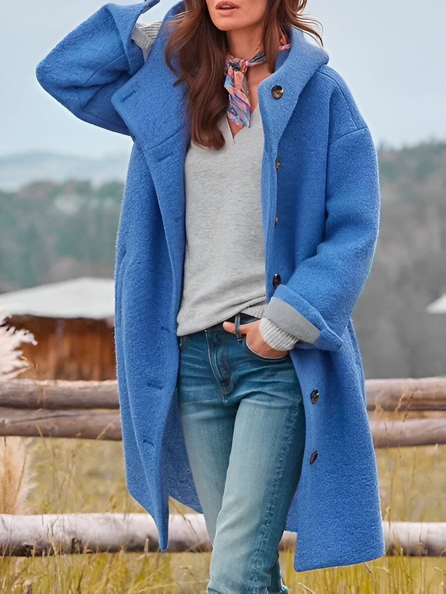 Elmont | Hooded Wool-Blend Long Coat