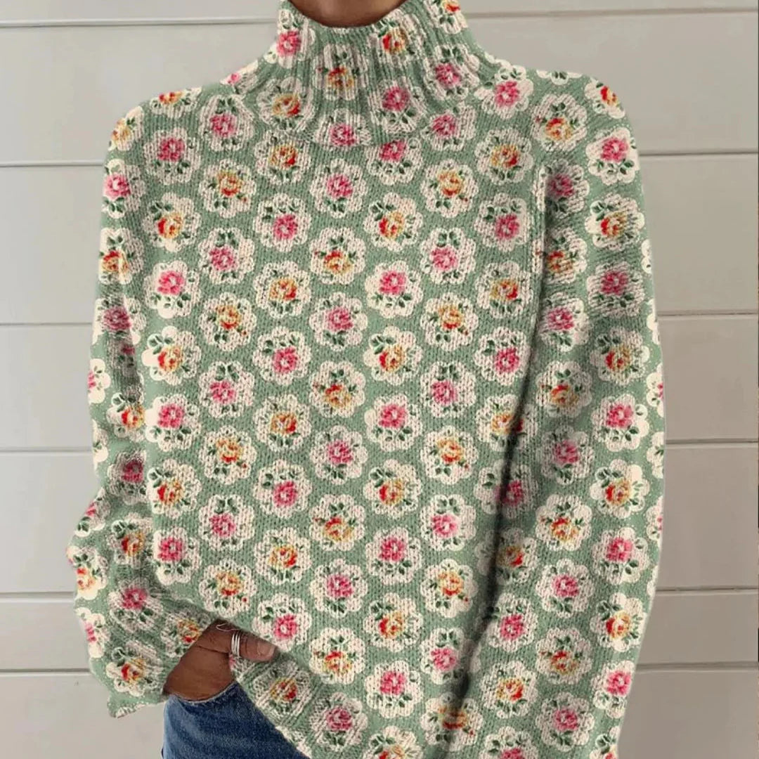 Elmont | Women's Floral Print Knit Sweater
