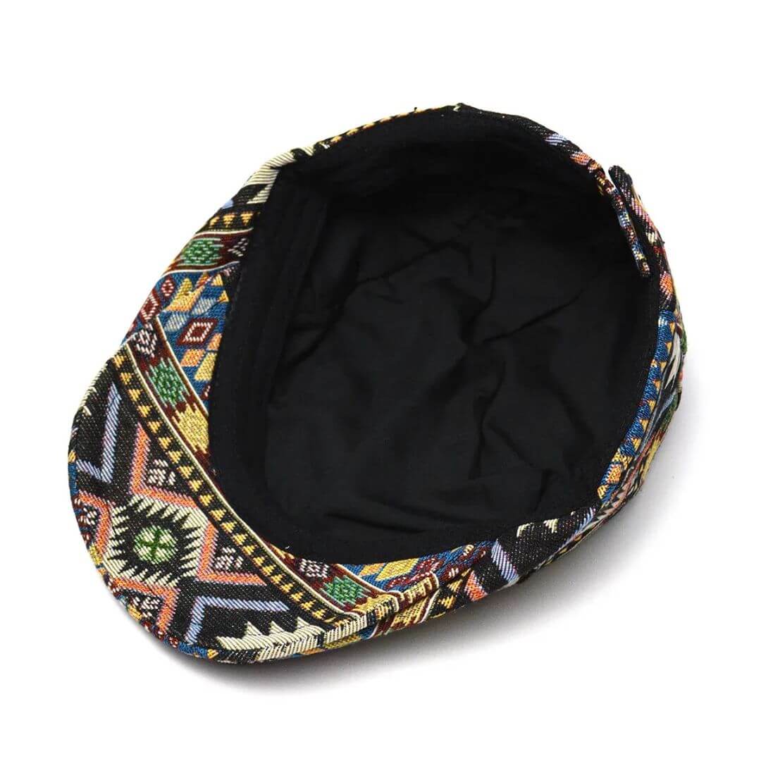 Elmont | Patterned Flat Cap
