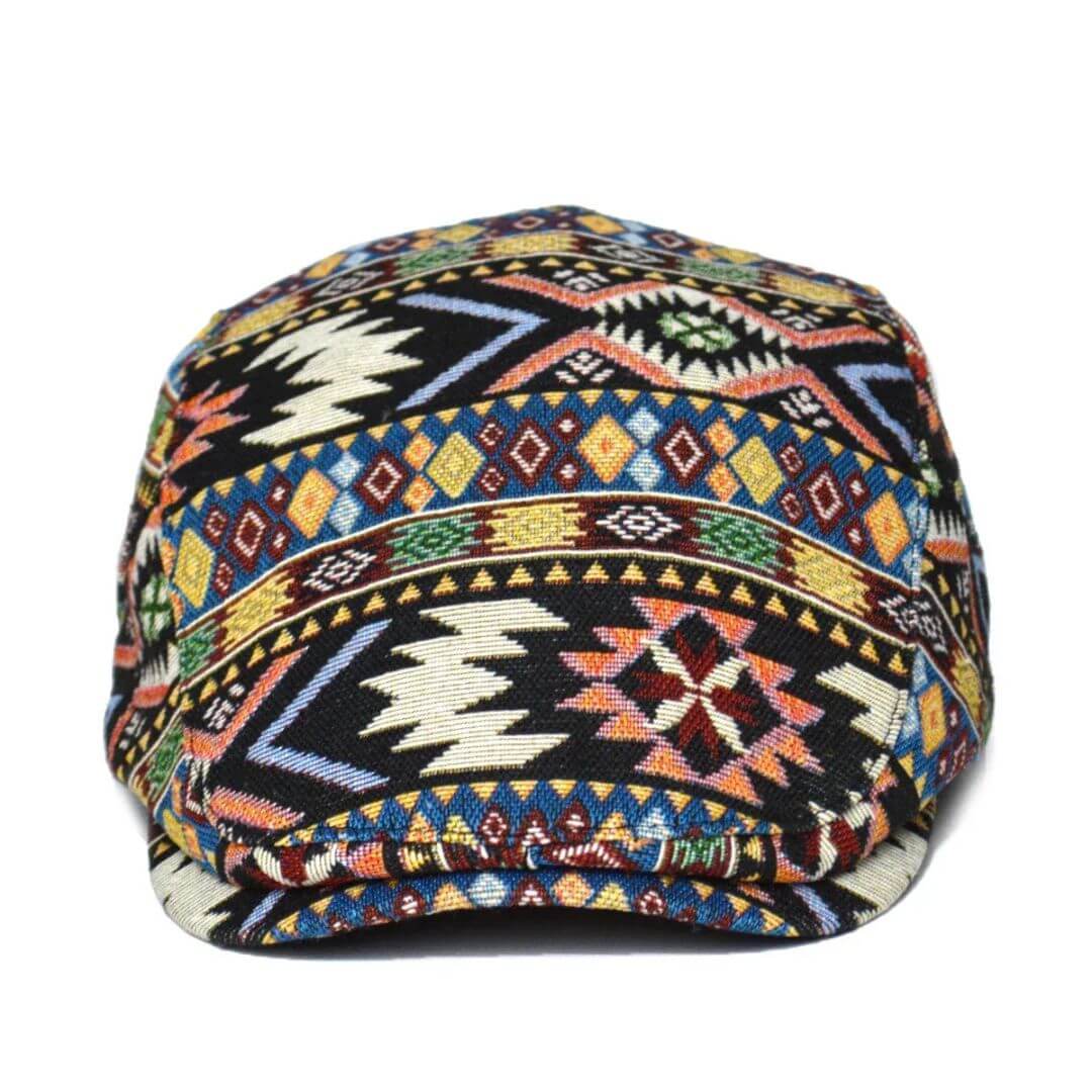 Elmont | Patterned Flat Cap