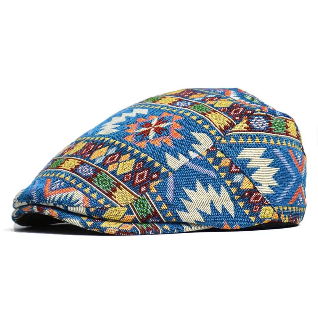 Elmont | Patterned Flat Cap