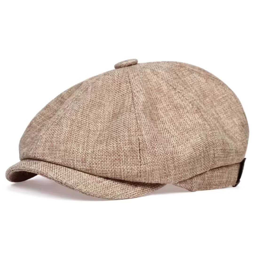 Elmont | Textured Cotton Newsboy Cap