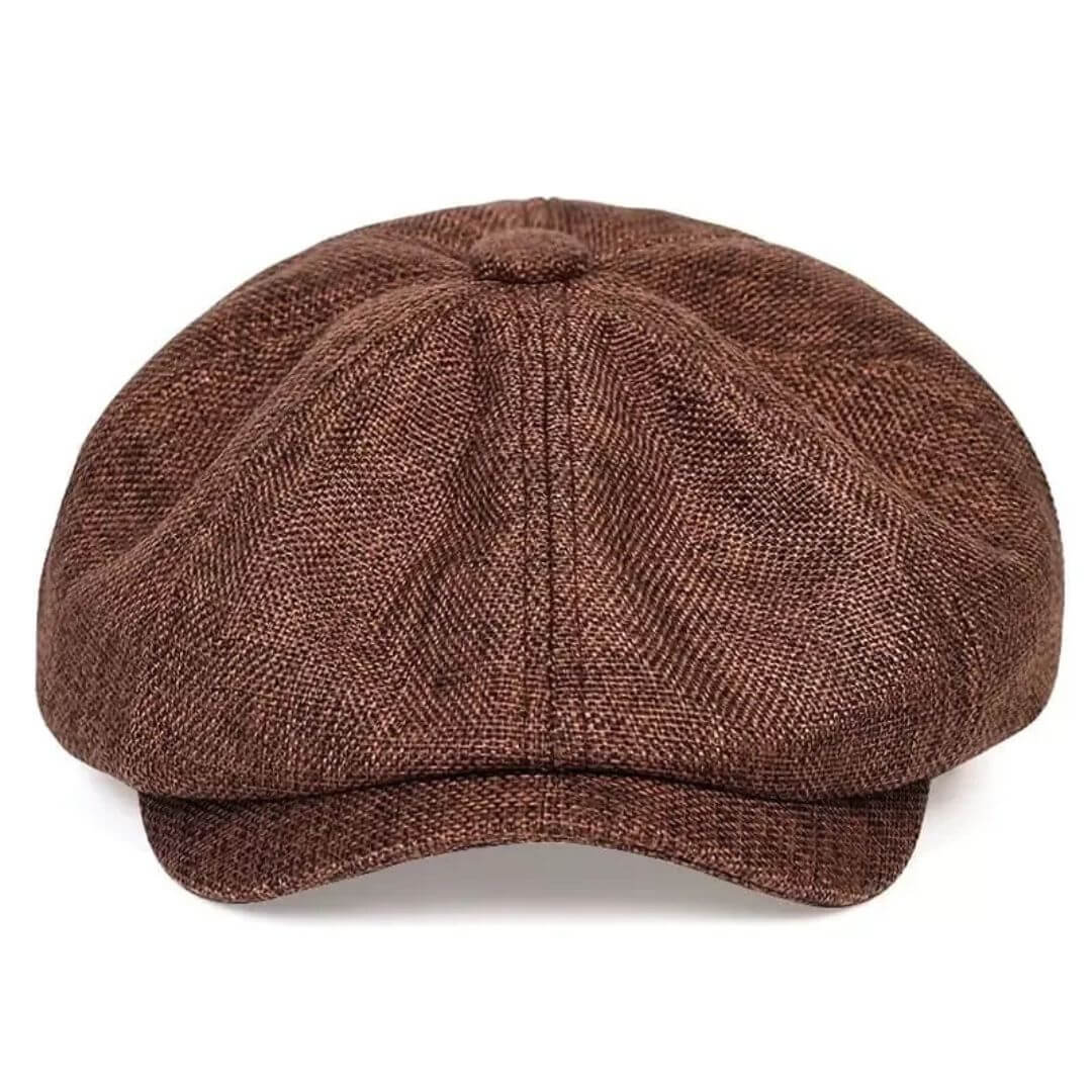 Elmont | Textured Cotton Newsboy Cap