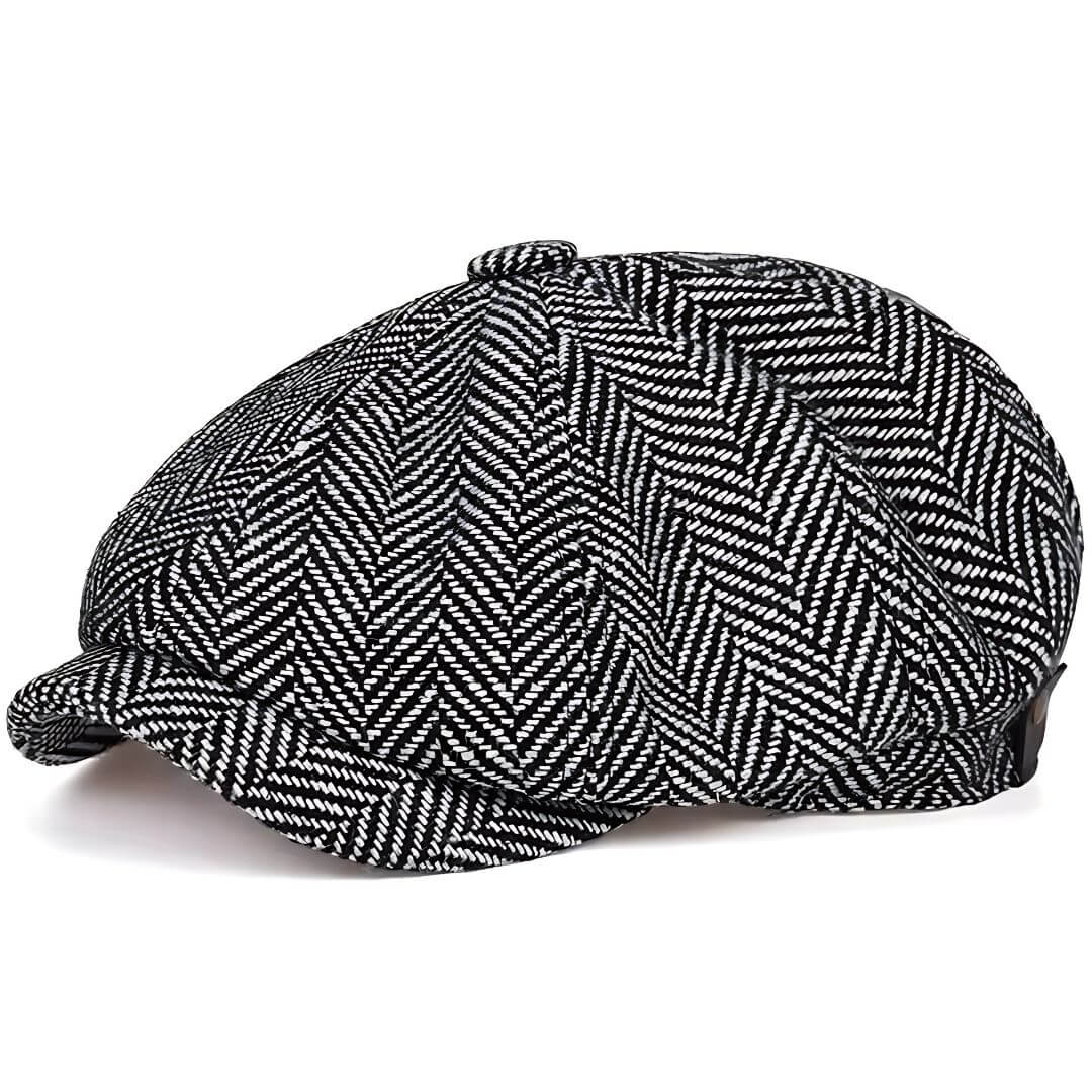 Elmont | Herringbone Wool-Blend Newsboy Cap
