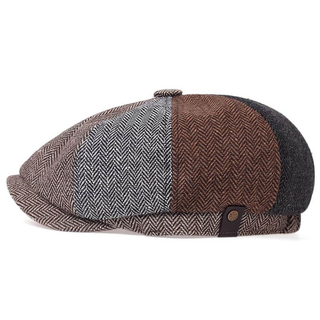 Elmont | Wool Blend Patchwork Cap