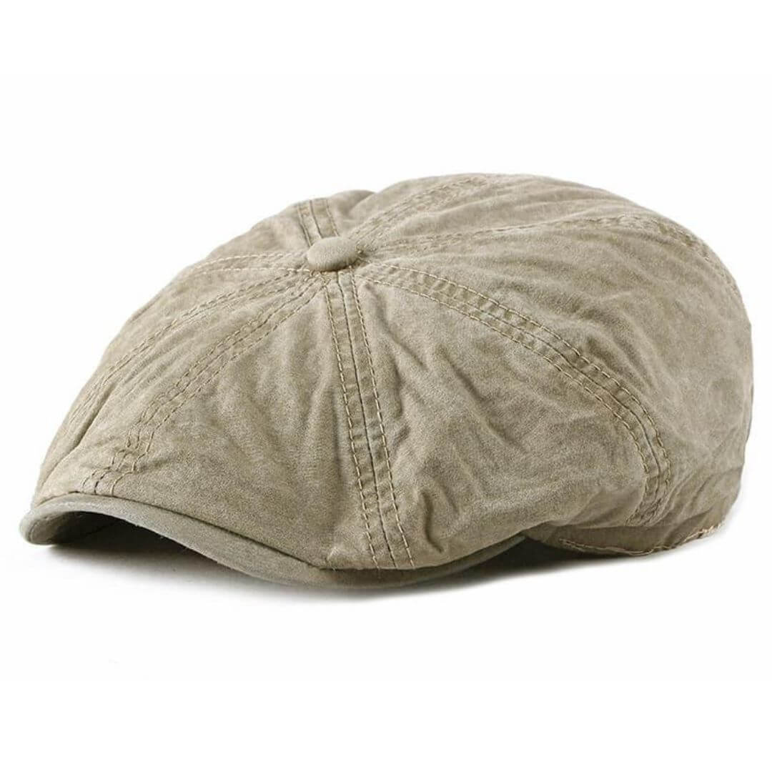 Elmont | Washed Cotton Newsboy Cap
