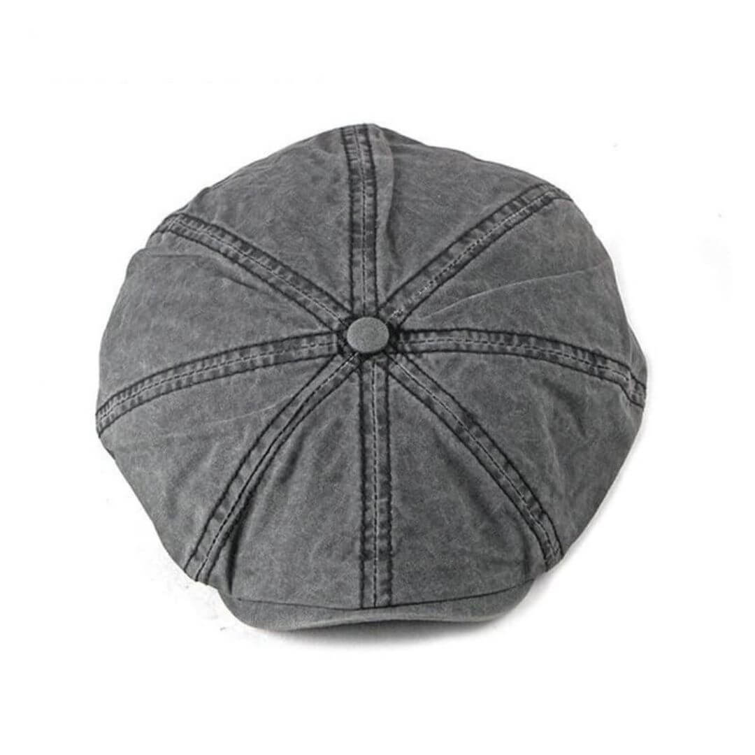 Elmont | Washed Cotton Newsboy Cap