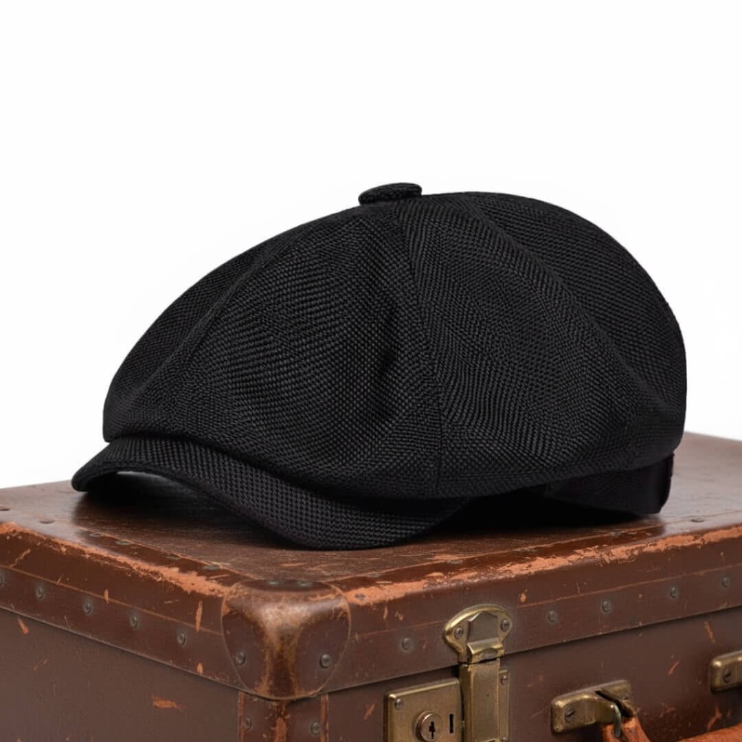 Elmont | Herringbone Tweed Newsboy Cap