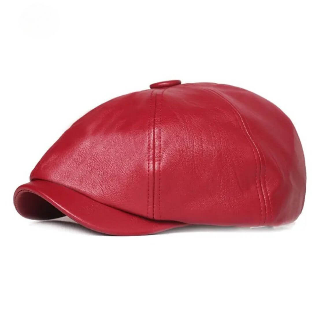 Elmont | Leather Flat Cap