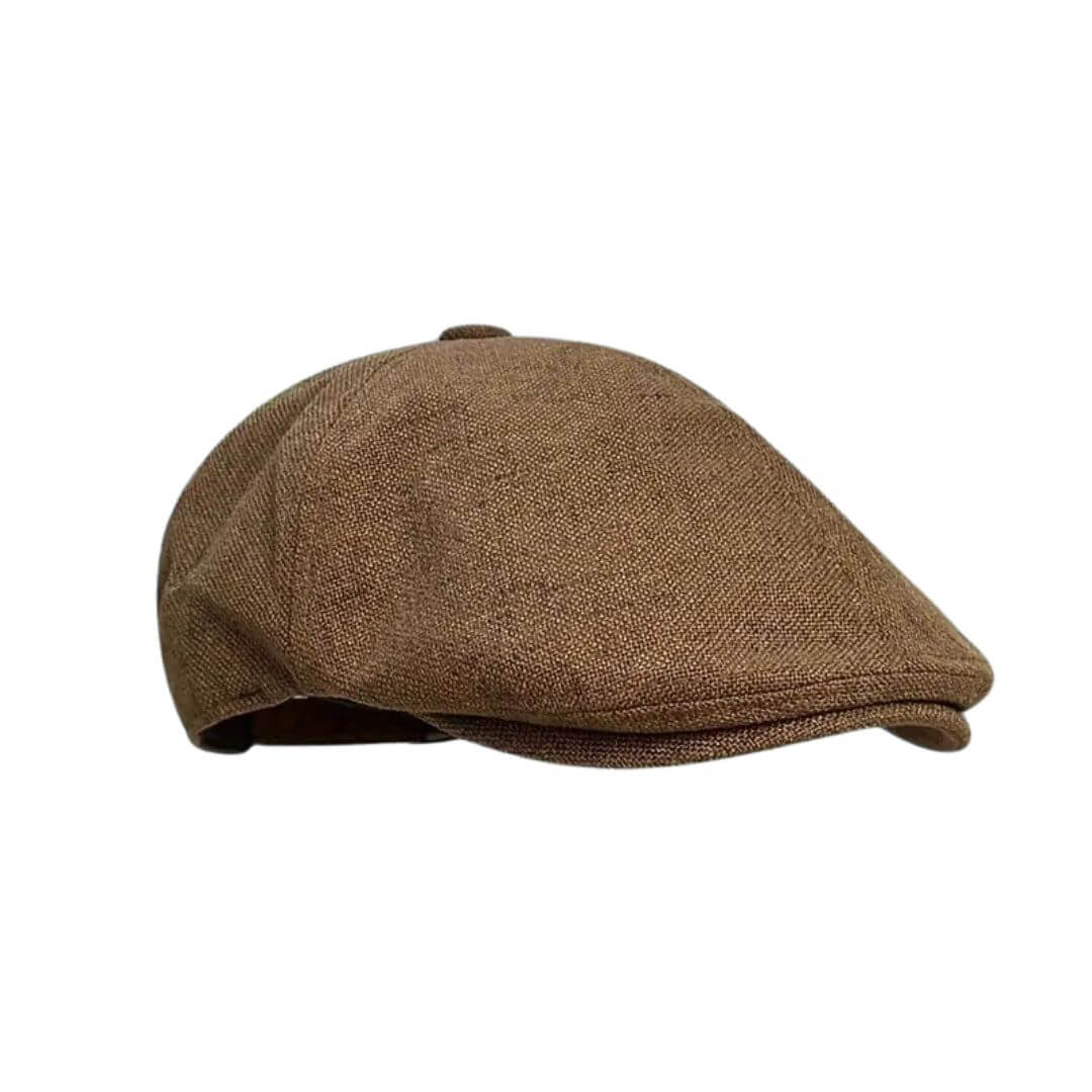 Elmont | Linen-Blend Flat Cap