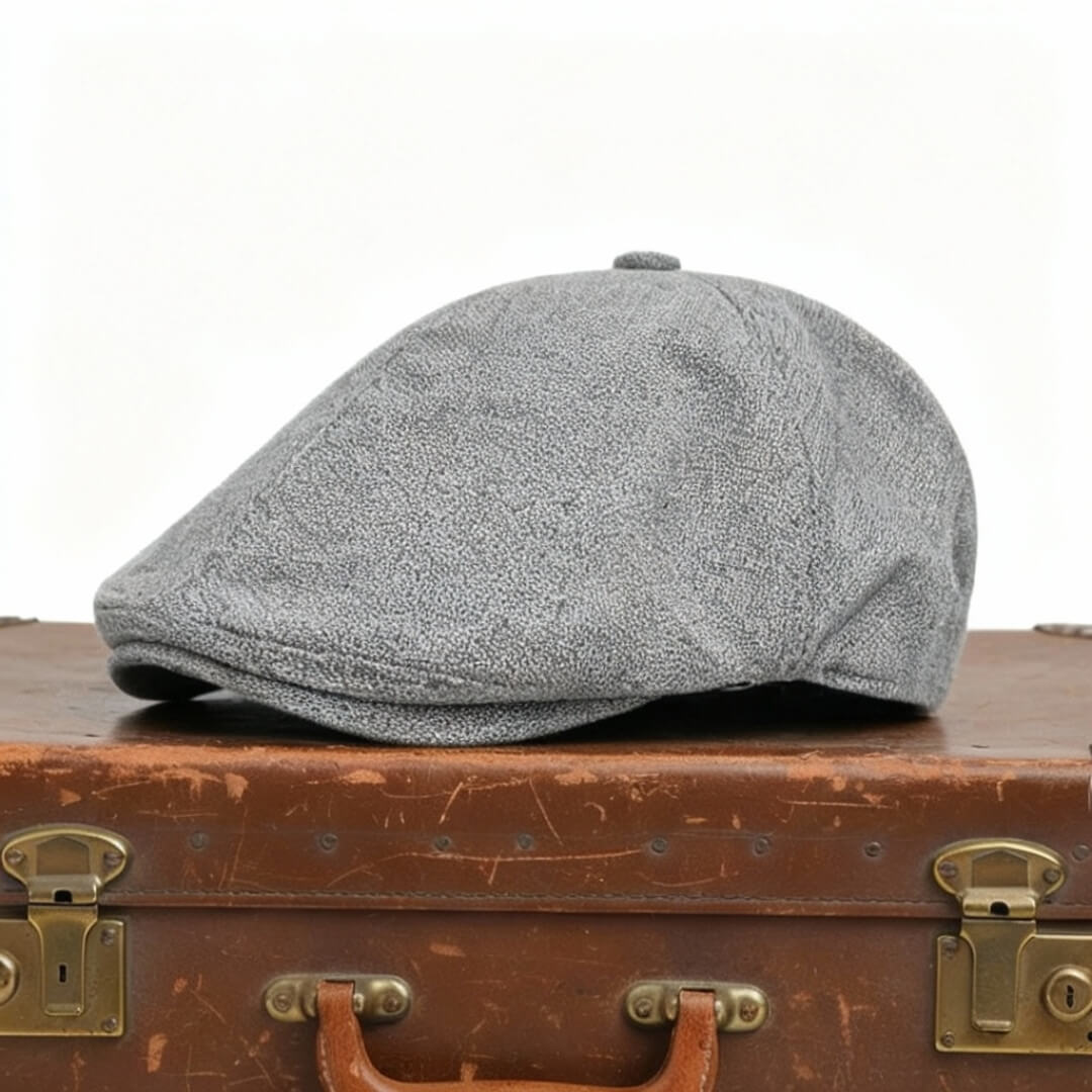 Elmont | Linen-Blend Flat Cap