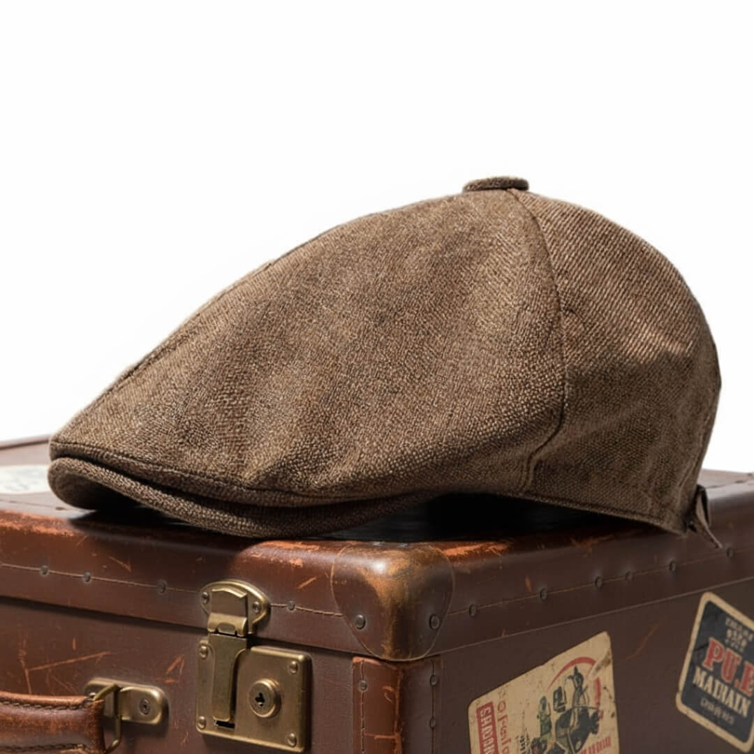 Elmont | Linen-Cotton Flat Cap