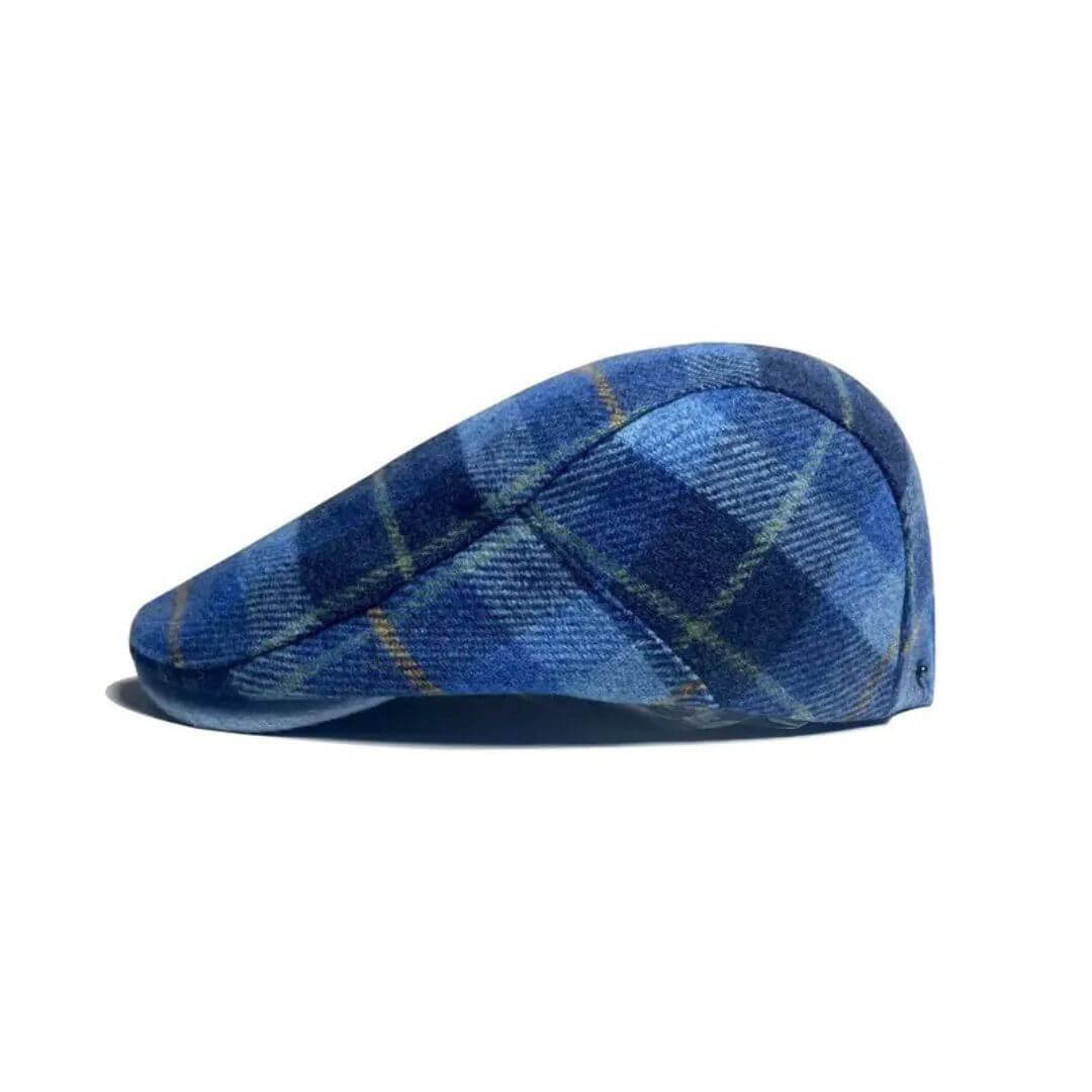 Elmont | Wool-Blend Check Flat Cap