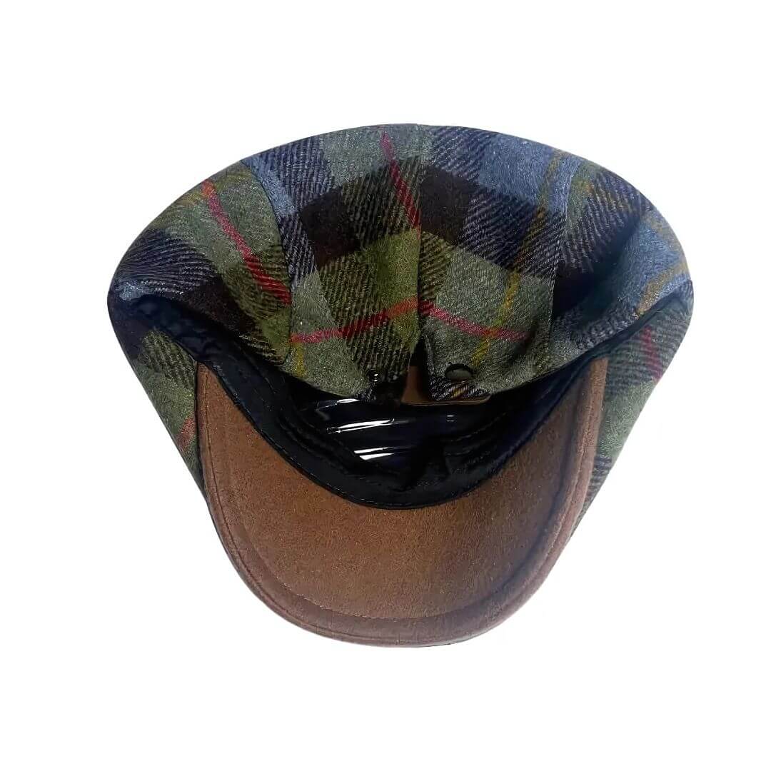 Elmont | Wool-Blend Check Flat Cap